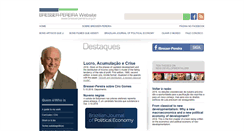 Desktop Screenshot of bresserpereira.org.br